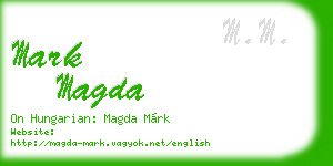 mark magda business card